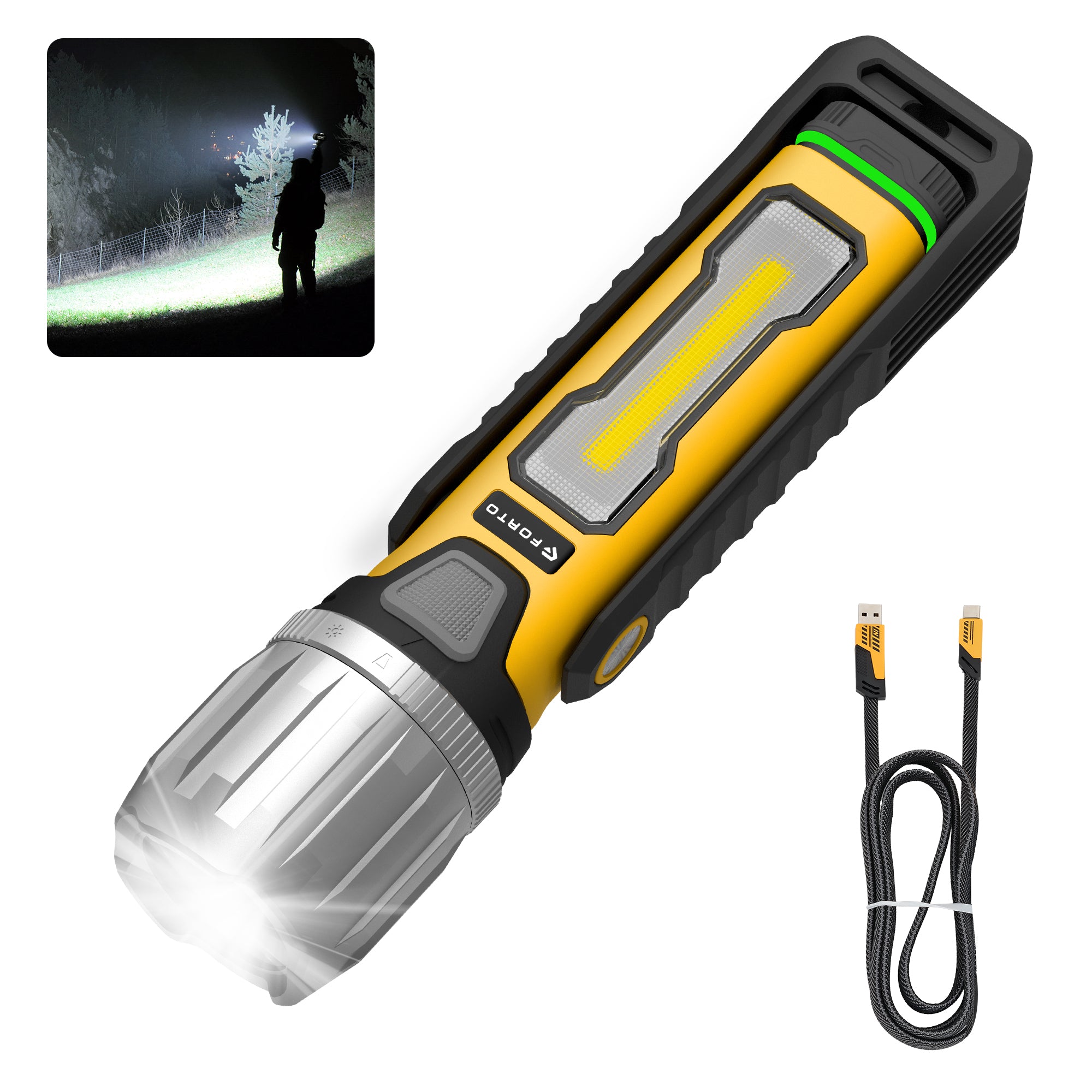 2000LM Versatile IPX8 Rechargeable Led Work Light – FORTO 2000LM Versatile IPX8 Rechargeable Led Work Light – FORTO