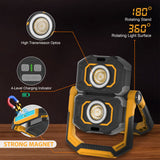 2000LM IP67 2 COB Rechargeable Work Light